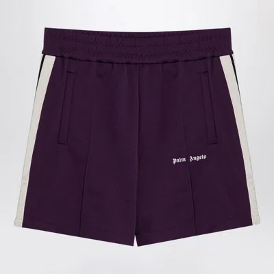 Palm Angels Dark Purple Trash Short Pants