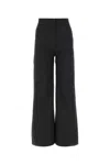 Palm Angels Black Polyester Blend Pant In Black