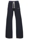 Palm Angels Logo Drawstring Track Pants In Blue