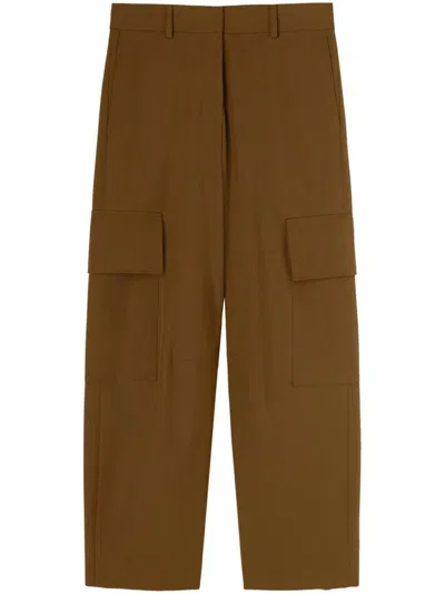 Palm Angels Trousers In Brown
