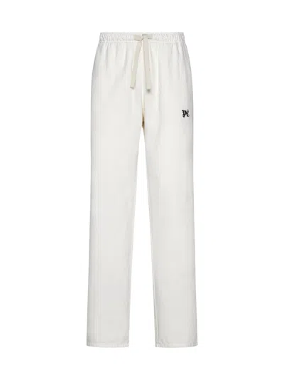Palm Angels Pants In Off White Black