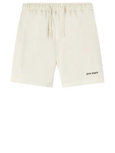 Palm Angels Trousers In Offwhite
