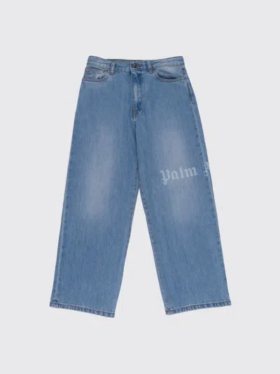 Palm Angels Pants  Kids Color Denim In Blue