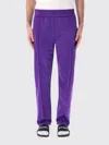 Palm Angels Curved Logo Track Pants In Violet