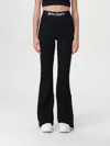 Palm Angels Classic Logo Flared Pants In Weiss