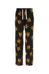 Palm Angels Burning Monogram-embroidered Track Pants In Printed