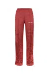 Palm Angels Tyrian Purple Viscose Pant In Purple