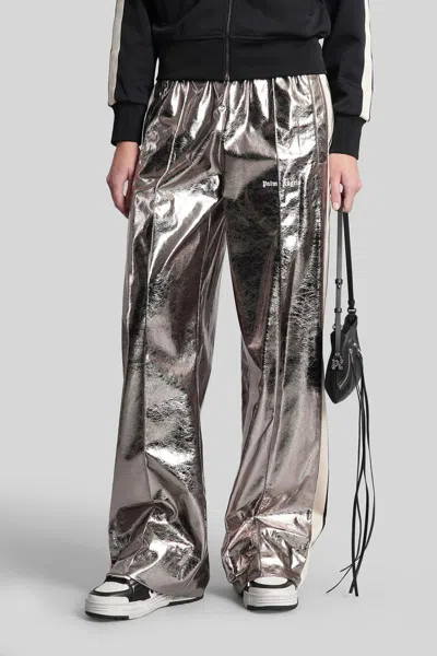 Palm Angels Pants In Silver