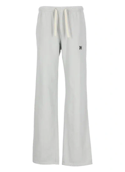 Palm Angels Pants With Logo In Grey