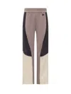 Palm Angels Colorblocked Logo Track Pants In Lilla