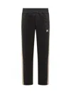 Palm Angels Monogram Embroidered Track Pants In Black