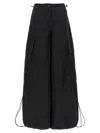 Palm Angels Wide-leg Nylon Parachute Pants With Adjustable Cuffs