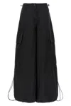 Palm Angels Wide-leg Nylon Parachute Pants With Adjustable Cuffs