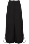 Palm Angels Wide-leg Nylon Parachute Pants With Adjustable Cuffs