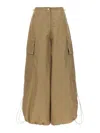 Palm Angels Parachute Pants Beige In Beige