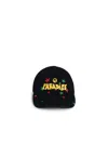 Palm Angels Printed Baseball Cap In Black