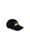 Palm Angels Printed Baseball Cap In Black