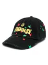Palm Angels Printed Baseball Cap In Black