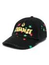 Palm Angels Printed Baseball Cap In Schwarz