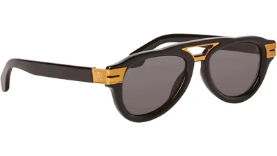 Palm Angels Paradise Grey Pilot Unisex Sunglasses Peri100 1007 53 In Brown