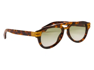Pre-owned Palm Angels Paradise Sunglasses In Havana Gradiant Green Paradise (peri100f24pla0016054)