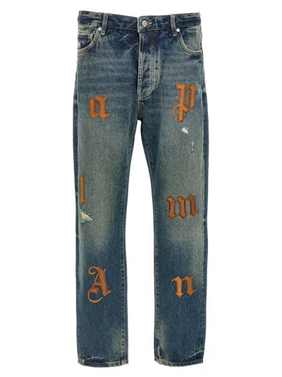 PALM ANGELS PALM ANGELS 'PATCH LOGO' JEANS