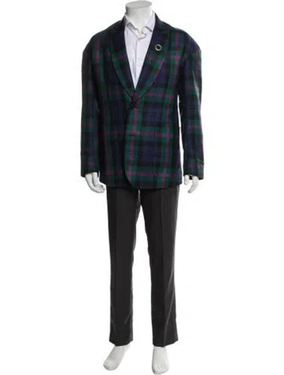 Pre-owned Palm Angels Pattern Blazer In Blue