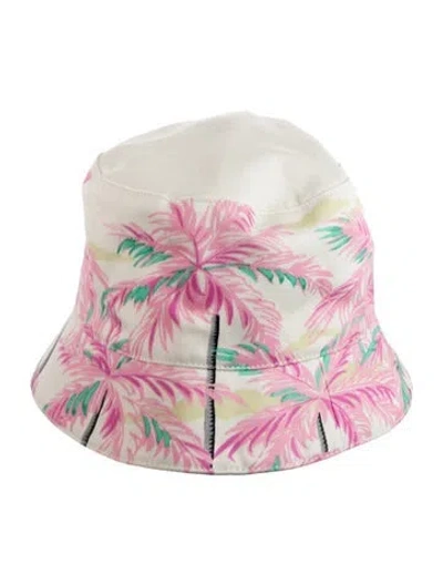Pre-owned Palm Angels Pattern Print Bucket Hat In Pink