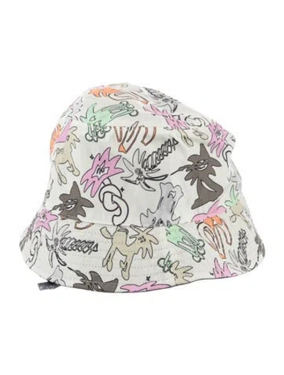 Pre-owned Palm Angels Pattern Print Bucket Hat W/tags In Green