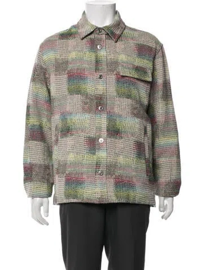 Pre-owned Palm Angels Patterned Jacket In Green