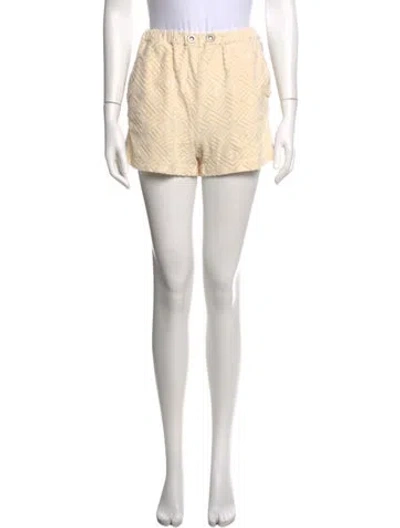 Pre-owned Palm Angels Patterned Mini Shorts In Neutral