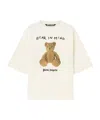 Palm Angels Bear In Mind Logo Printed T-shirt In White