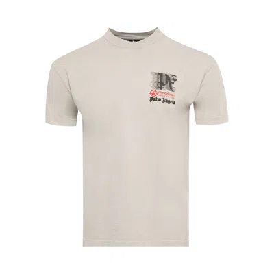 Pre-owned Palm Angels Paxhaas Racing Club Tee 'light Grey/black' | Men's Size Xxxl In Gray