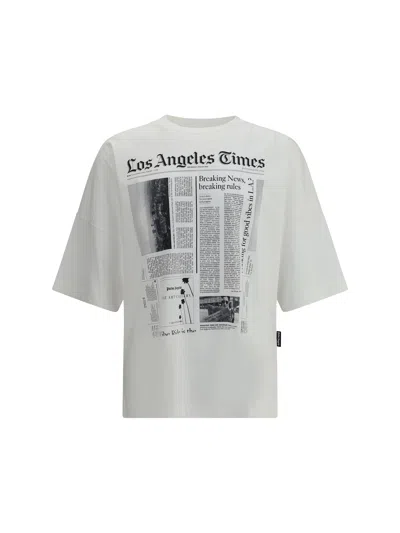 Palm Angels Paxlatimes News Over T-shirt In White