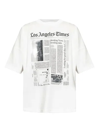 PALM ANGELS `PAXLATIMES NEWS` OVERSIZE T-SHIRT