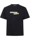 Palm Angels Paxlatimes Black Cotton T-shirt