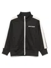 Palm Angels Stripe-detail Track Jacket In Black  