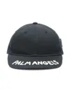 Palm Angels Cotton Baseball Cap In Black  
