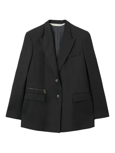 Palm Angels Peak-lapel Blazer In Gray