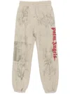 Palm Angels Pencil All-over Track Pants In Neutrals