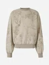 Palm Angels Pencil Cotton Sweatshirt In Neutral