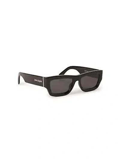 Pre-owned Palm Angels Peri048s24pla0011007 Auberry Black Sunglasses In Gray