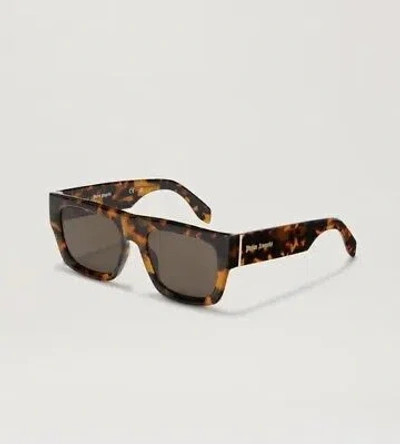 Pre-owned Palm Angels Peri049s24pla0016064 Pixley Havana Sunglasses
