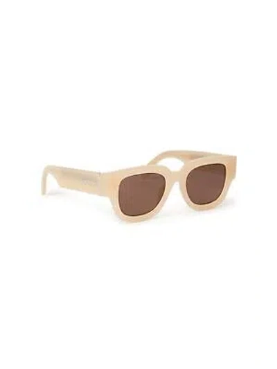 Pre-owned Palm Angels Peri050s24pla0011764 Monterey Sand Sunglasses In Brown