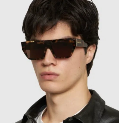 Pre-owned Palm Angels Peri052s24pla0016064 Niland Havana Sunglasses
