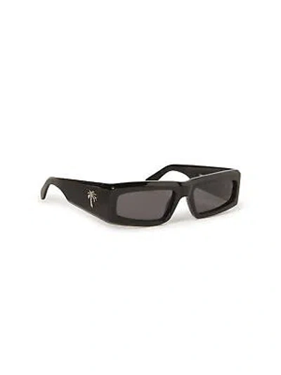 Pre-owned Palm Angels Peri055s24pla0011007 Yreka Black Dark Grey Sunglasses