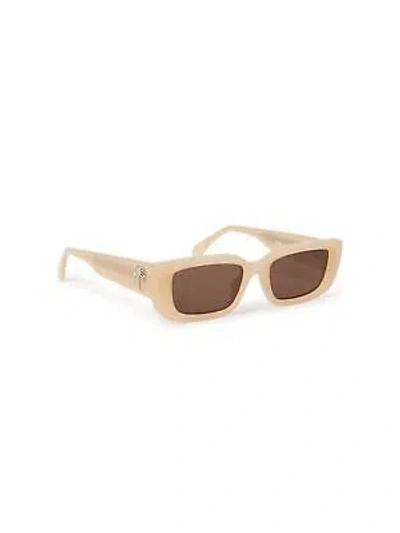 Pre-owned Palm Angels Peri056s24pla0011764 Yosemite Sand Sunglasses In Brown