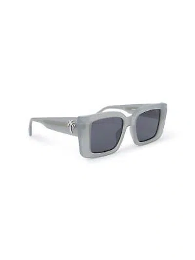 Pre-owned Palm Angels Peri057s24pla0010907 Dorris Grey Sunglasses In Gray