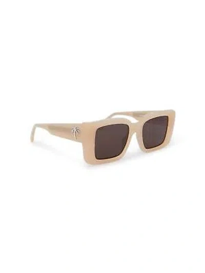 Pre-owned Palm Angels Peri057s24pla0011764 Dorris Sand Sunglasses In Brown