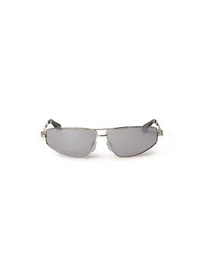 Pre-owned Palm Angels Peri059s24met0017272 Clavey Sunglasses In Silver